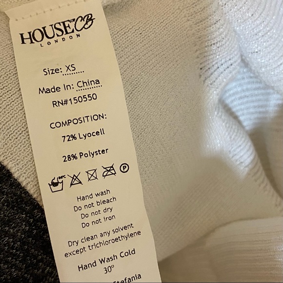 House of CB Stefania White Sheer Midi Cardigan XS - Picture 16 of 16